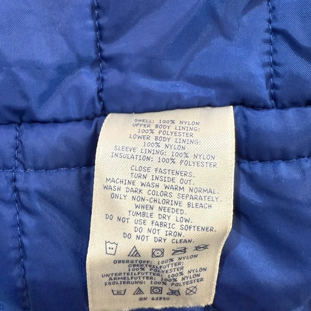 Lands' End Grow a Longs  Two-Tone Blue winter Jacket sz 14-16